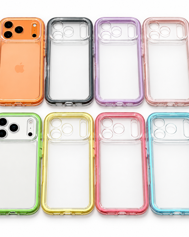 Colourful Clear Air-Cushion Case for iPhone – product view 1