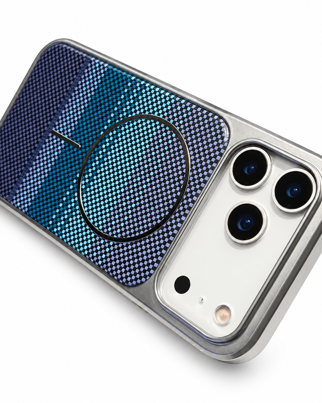 Plated Carbon Fibre MagSafe Armour Case for iPhone – product view 1