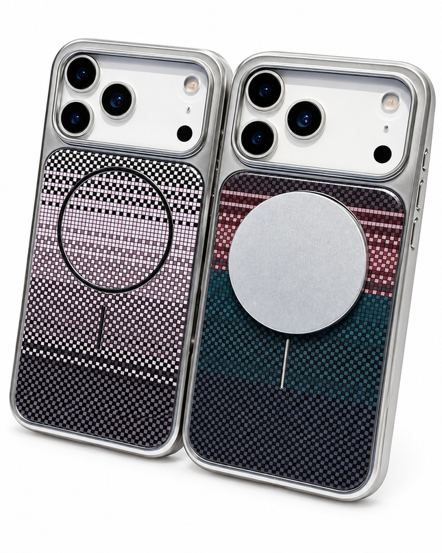 Plated Carbon Fibre MagSafe Armour Case for iPhone – product view 2