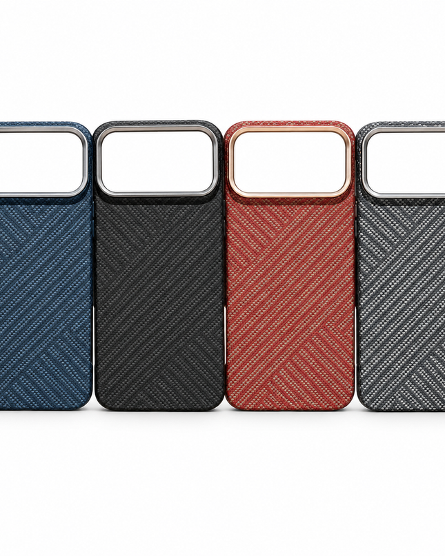Carbon fibre case colour options