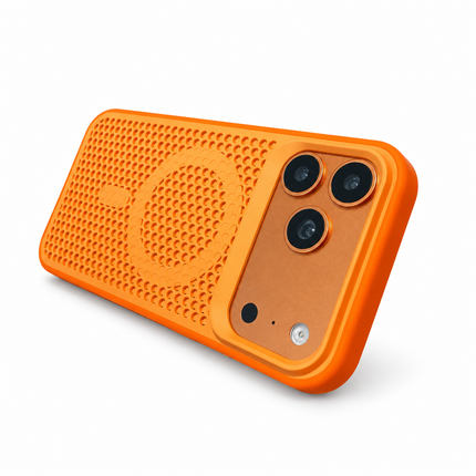 Mesh Cooling MagSafe Case for iPhone – orange colour