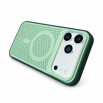 Mesh Cooling MagSafe Case for iPhone – green colour