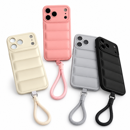 Puffer Silicone Lanyard Case for iPhone – product view 3