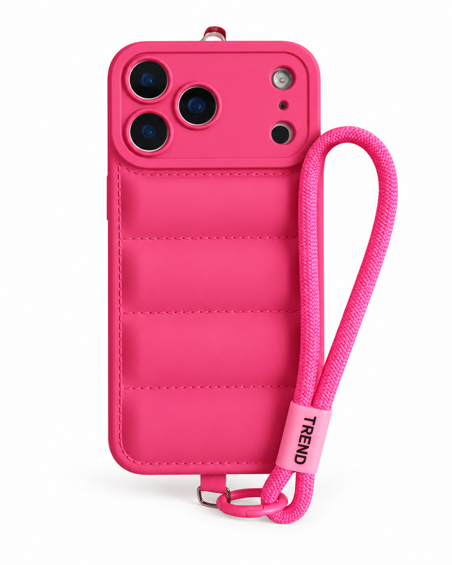 Puffer Silicone Lanyard Case for iPhone – product view 4
